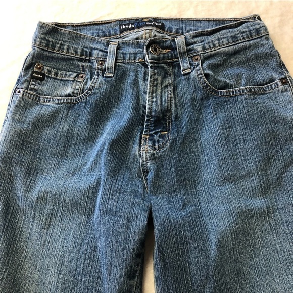 Ikeda 700 Series Denim High Rise Straight Leg Medium Wash Jeans Size 28 - Picture 3 of 12